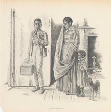 Breaking home ties, 1899. Creator: Jay Campbell Phillips
