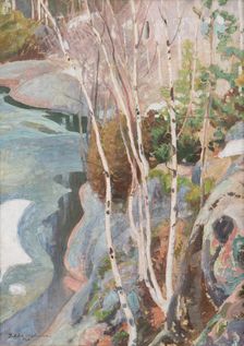 Breaking ice, 1916