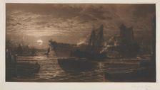 Breaking Up of the Agamemon, No. 11, 1880 and later. Creator: Francis Seymour Haden (British, 1818-1910)