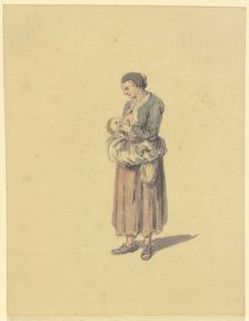 Breast-feeding woman. Creator: Johann Ludwig Aberli