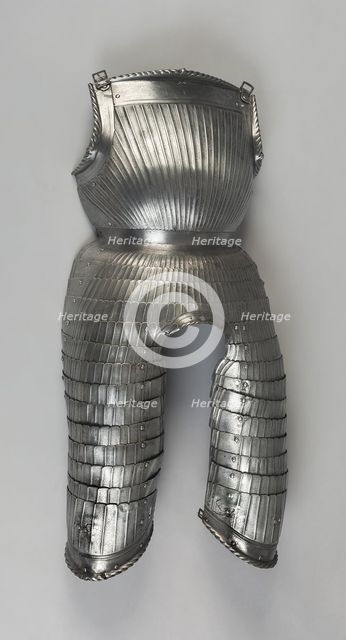 Breastplate with Tassets (Thigh Defenses), Germany, 1520-30 with some modern restoration. Creator: Unknown.