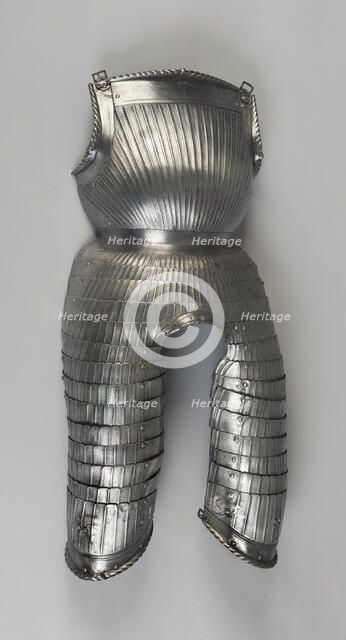 Breastplate with Tassets (Thigh Defenses), Germany, 1520-30 with some modern restoration. Creator: Unknown.