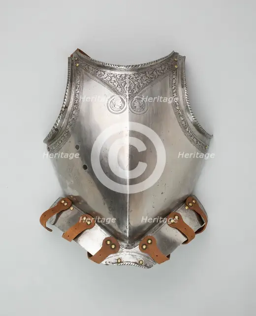 Breastplate with Associated Skirt for Half-Armor, Italy, northern, c. 1580. Creator: Unknown.