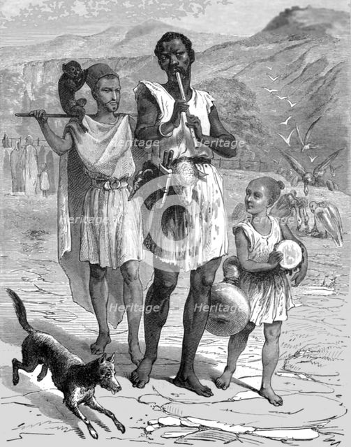 'Breber Mountaineers at a Marriage Feast; Visit to the Sultan of Morocco, at Fez, in the spring of 1 Creator: T. Blackmore.