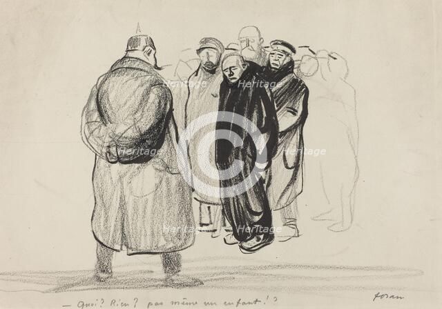 Bredouilles. l'Equipage d'un Zeppelin, probably 1915. Creator: Jean Louis Forain.