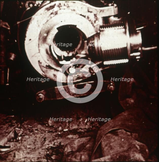 Breech of large cannon, c1914-c1918. Artist: Unknown.