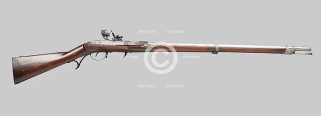 Breech Loading Flintlock Musket, United States, 1838. Creator: John Hancock Hall.