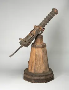 Breech-Loading Swivel Gun with Chamber on Stand, Western Europe, early 16th century. Creator: Unknown