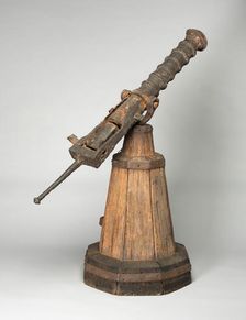 Breech-Loading Swivel Gun with Chamber on Stand, Western Europe, early 16th century. Creator: Unknown