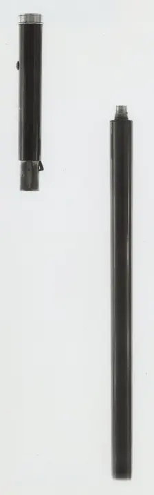 Breech-Loading Rim-Fire Rifle in Form of a Walking Stick, New York, 1858. Creator: Unknown