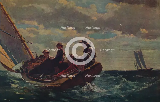 'Breezing Up', 1873-1876. Artist: Winslow Homer.