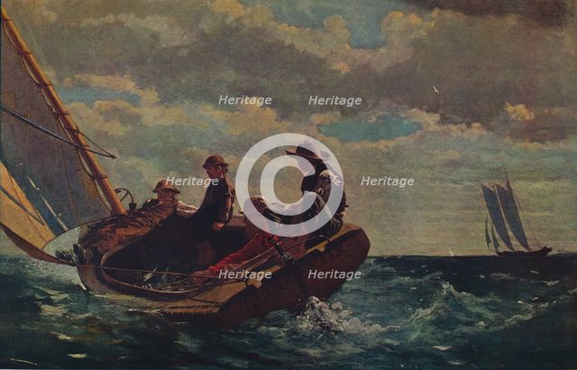'Breezing Up', 1873-1876. Artist: Winslow Homer.