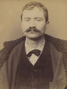 Breiner. Jean-Baptiste. 31 ans, né à Bar sur Aube (Aube). Mécanicien. Anarchiste. 5/3/94., 1894. Creator: Alphonse Bertillon