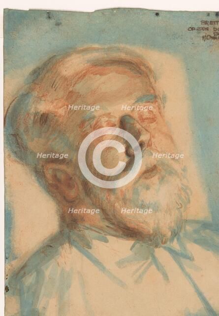 Breitner on his death bed, 1923. Creator: Martin Monnickendam.