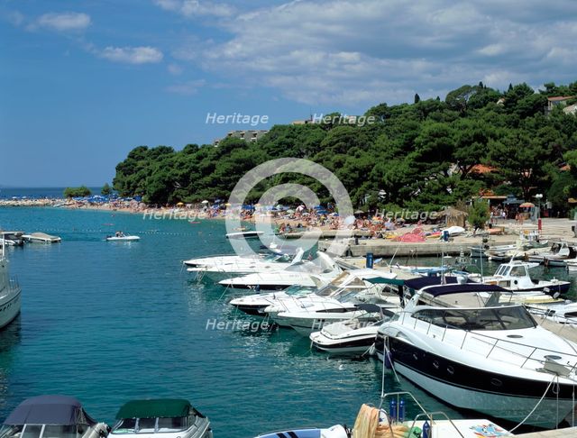Brela, Makarska riviera, Croatia. Creator: Peter Thompson.