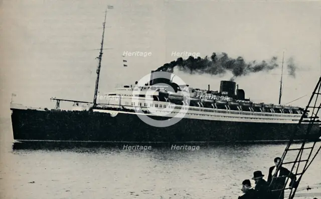 'Bremen: Germany's Candidate for the Speed Championship at Sea', c1935. Artist: Unknown.