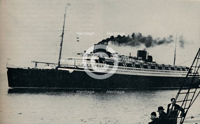 'Bremen: Germany's Candidate for the Speed Championship at Sea', c1935. Artist: Unknown.