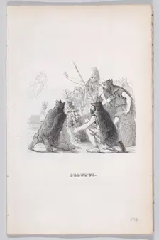 Brennus from The Complete Works of Béranger, 1836. Creators: Auguste Raffet, L Chauchefoin
