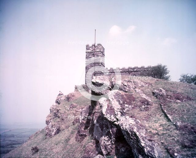 Brent Tor Church, Dartmoor, Devon, c1955. Creator: Arthur Charles Kirby Ware.