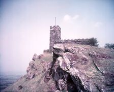 Brent Tor Church, Dartmoor, Devon, c1955. Creator: Arthur Charles Kirby Ware