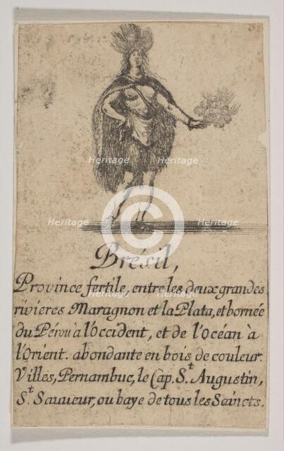 Brésil, 1644. Creator: Stefano della Bella.