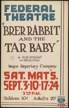 Brer Rabbit and the Tar Baby, [193-]. Creator: Unknown