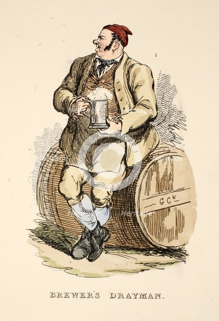 Brewer's Drayman from The Gentleman's Pocket Magazine, 1827.