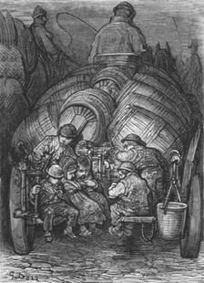Brewer's Dray 1872. Creator: Gustave Doré