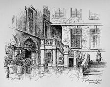 Brewers Hall Courtyard 1890. Artist: Hume Nisbet