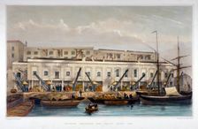 Brewer's Quay, Chester Quay and Galley Quay, Lower Thames Street, City of London, 1841. Artist: Thomas Hosmer Shepherd