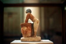 Brewing beer, Egyptian tomb model from Meketra, 9th Dynasty, c2160 BC