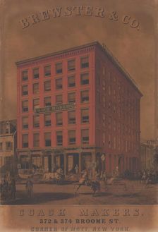 Brewster & Co. Coach Makers, 372 & 374 Broome St., ca. 1860-70. Creators: Charles Parsons, Endicott & Co.