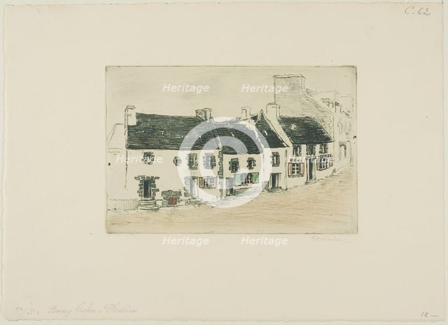 Breton Market Town, Plestin, 1902. Creator: Theophile Alexandre Steinlen.