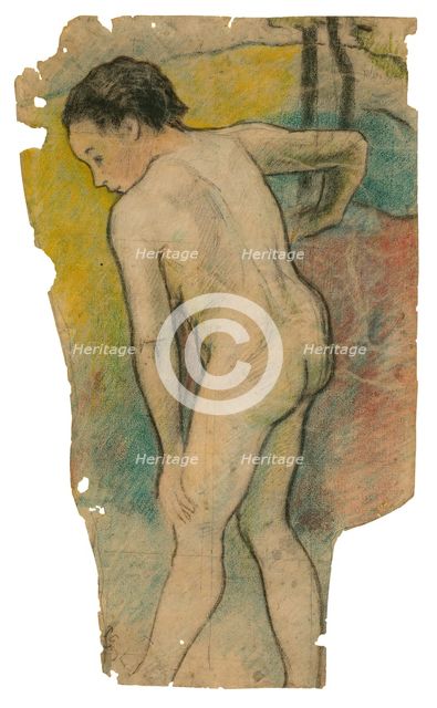 Breton Bather, 1886/87. Creator: Paul Gauguin.
