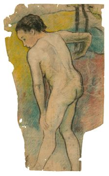 Breton Bather, 1886/87. Creator: Paul Gauguin