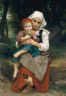 Breton Brother and Sister, 1871. Creator: William-Adolphe Bouguereau