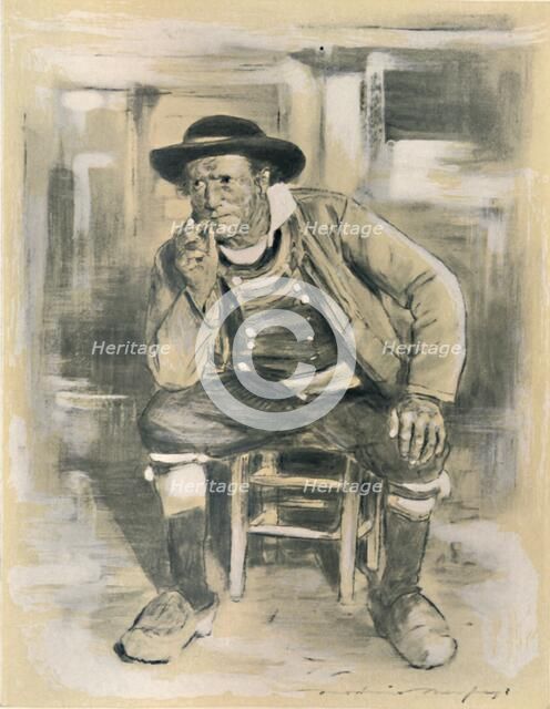 'Breton Peasant', 1903. Artist: Mortimer L Menpes.