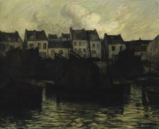 Breton Village by The Coast (Camaret), 1885-1899. Creator: Charles Cottet