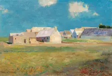 Breton Village, c. 1890. Creator: Odilon Redon