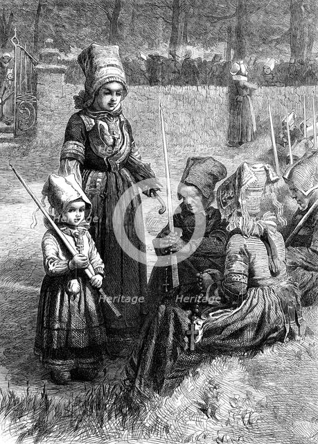 "Breton Women at a Pardon," by F. J. Skill, 1871. Creator: Unknown.