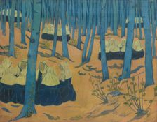 Breton Women, the Meeting in the Sacred Wood. (Bretonnes, réunion dans le bois sacré), ca 1892