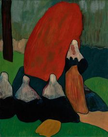 Breton Women with Seaweed, about 1892. Creator: Emile Bernard