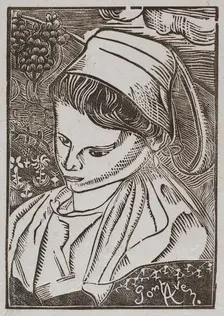 Bretonne de Pont-Aven (Breton Woman from Pont-Aven), about 1896. Creator: Armand Seguin