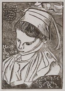 Bretonne de Pont-Aven (Breton Woman from Pont-Aven), about 1896. Creator: Armand Seguin