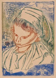 Bretonne de Pont-Aven (Breton Woman from Pont-Aven), about 1896. Creator: Armand Seguin