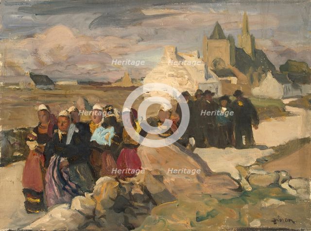 Bretons, 1907. Creator: Lucien Simon.