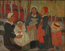 Bretons in the Forest of Huelgoat, 1893. Creator: Paul Serusier