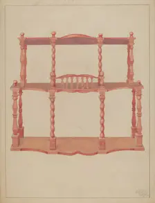 Brick-a-brack Shelf, c. 1936. Creator: Julie C Brush