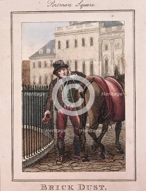 'Brick Dust', Cries of London, 1804. Artist: Anon