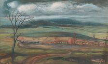 Brick factory near Kosice, 1948. Creator: Peter Konecný